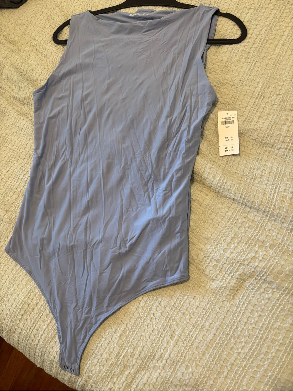*NWT* Abercrombie & Fitch Sleeveless Light Blue/Periwinkle Bodysuit